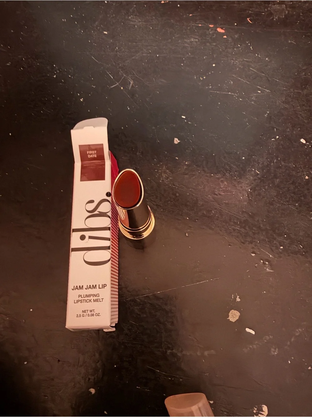 Dibs Jam Jam Lip Plumping Lipstick Melt - 'First Date' Brown Red